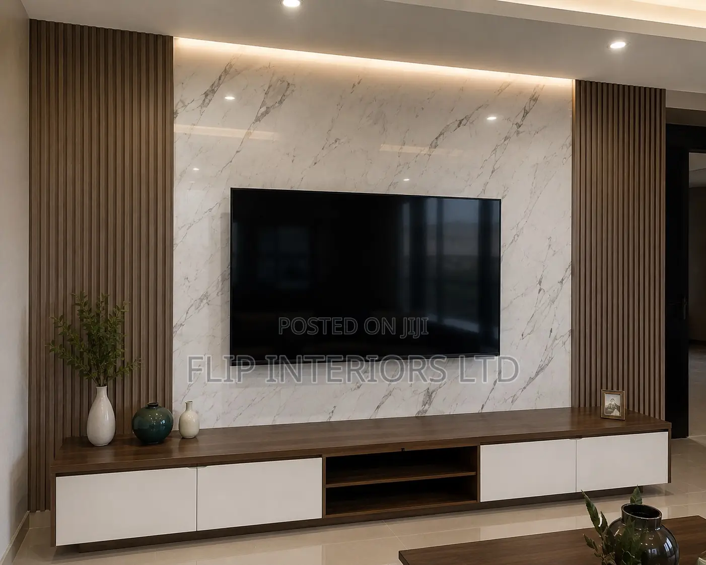 Modern PVC Wooden Wall Panel Installations