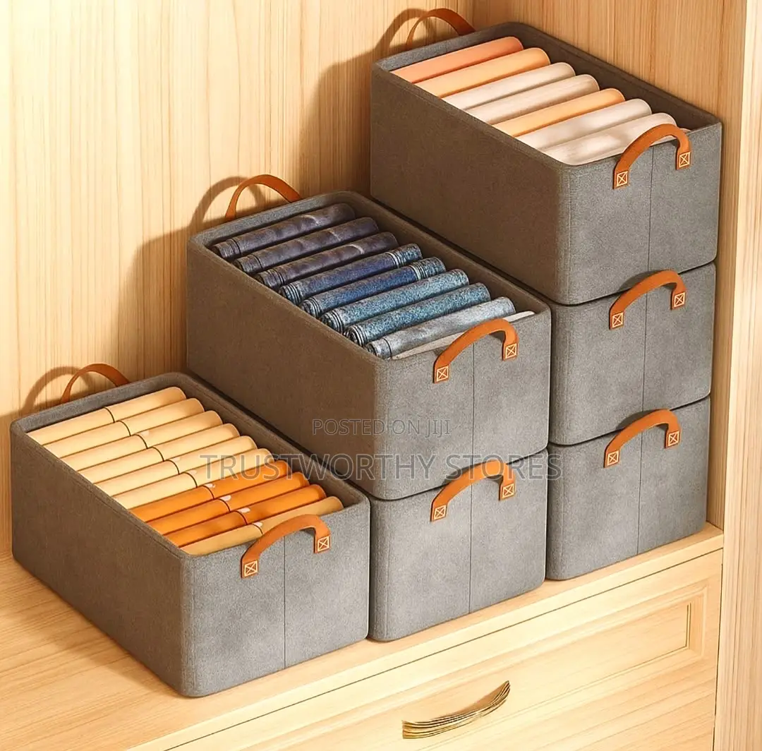 Grey Wardrobe Organizers - Foldable