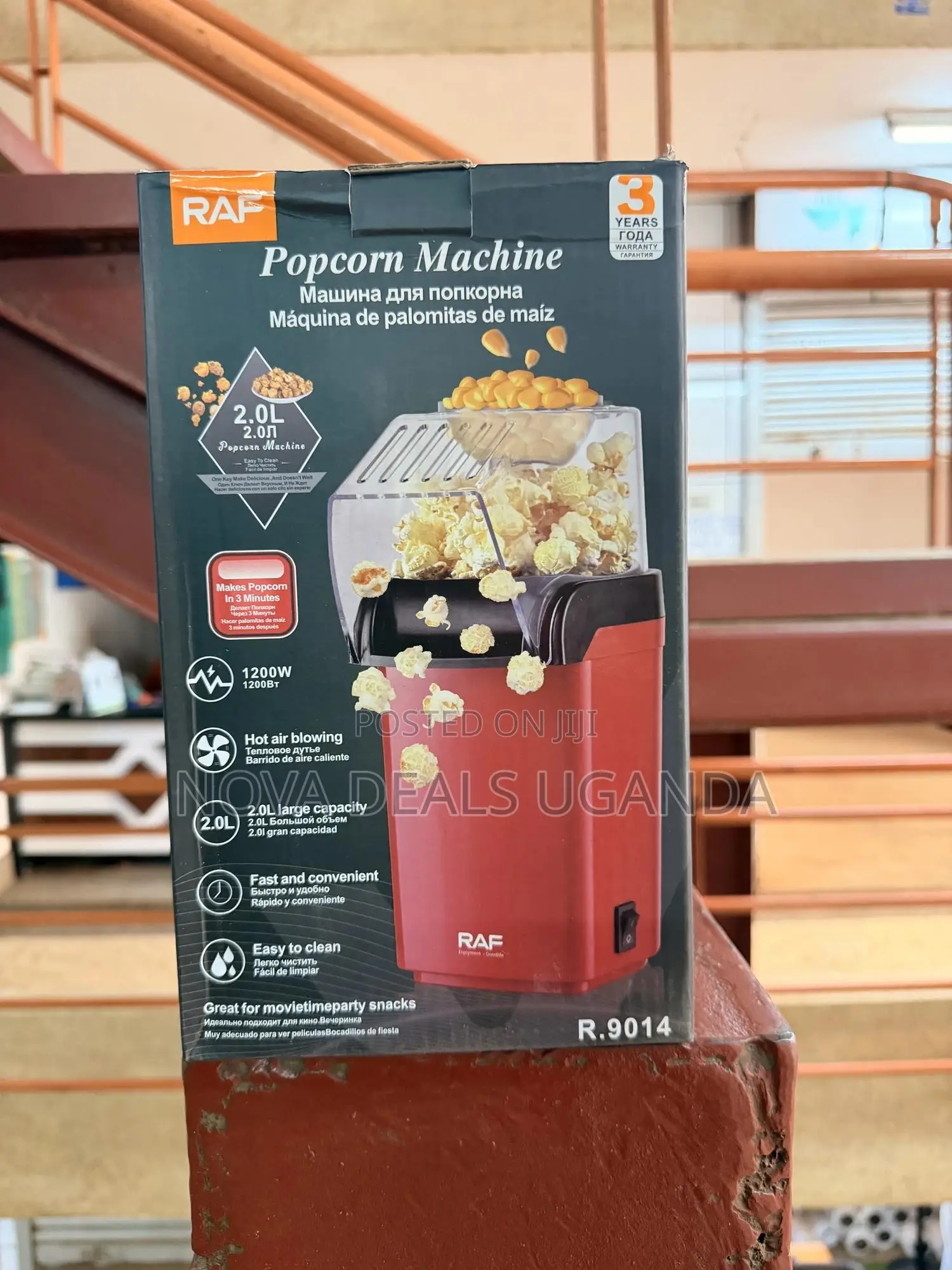 Portable Electric Popcorn Machine Mini Oil-free Home Snack Maker