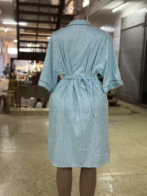 Dotted Blue Nightgown