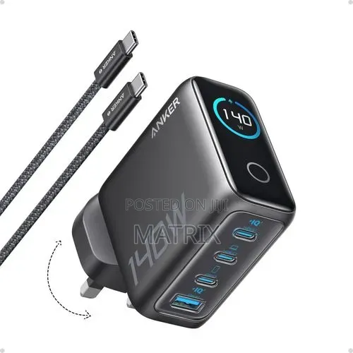 Anker 140w Usb C Charger, Laptop Charger, 4-Port Fast Charging,