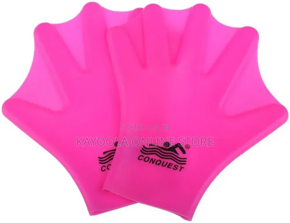 Silicone Webbed Swimming Gloves