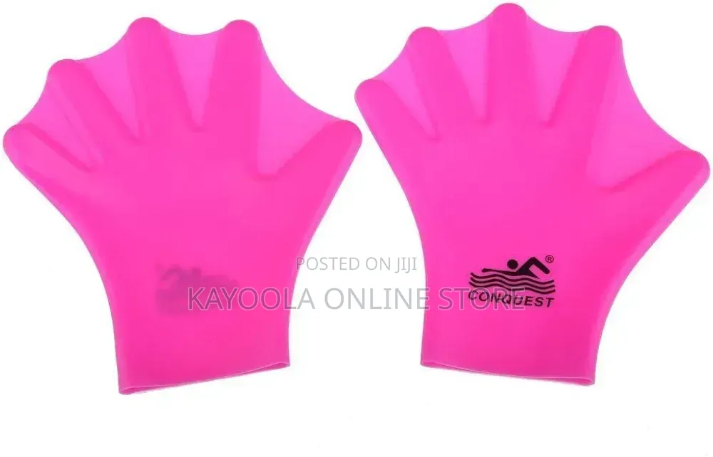 Silicone Webbed Swimming Gloves