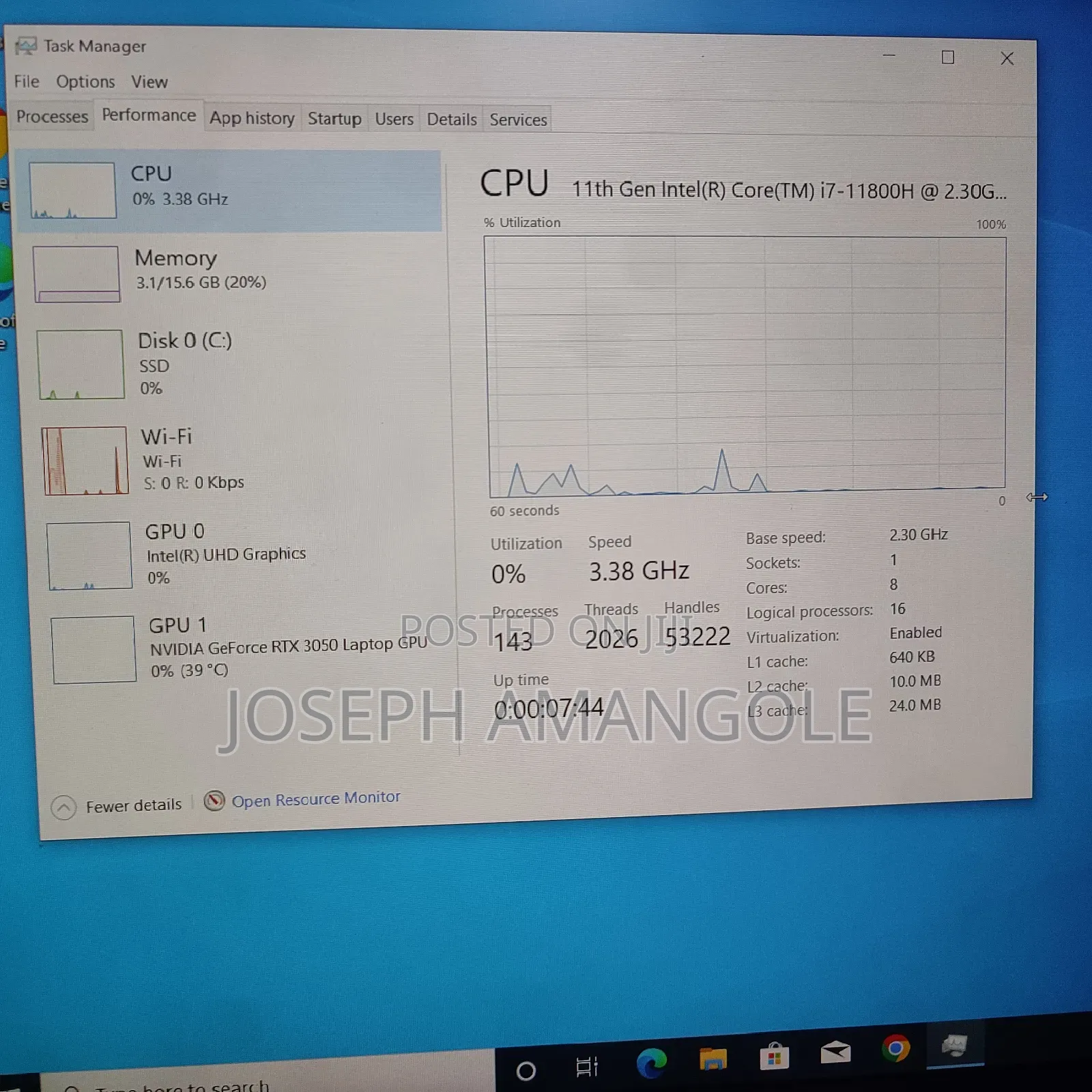 Laptop HP Omen 16 16GB Intel Core i7 SSD 512GB