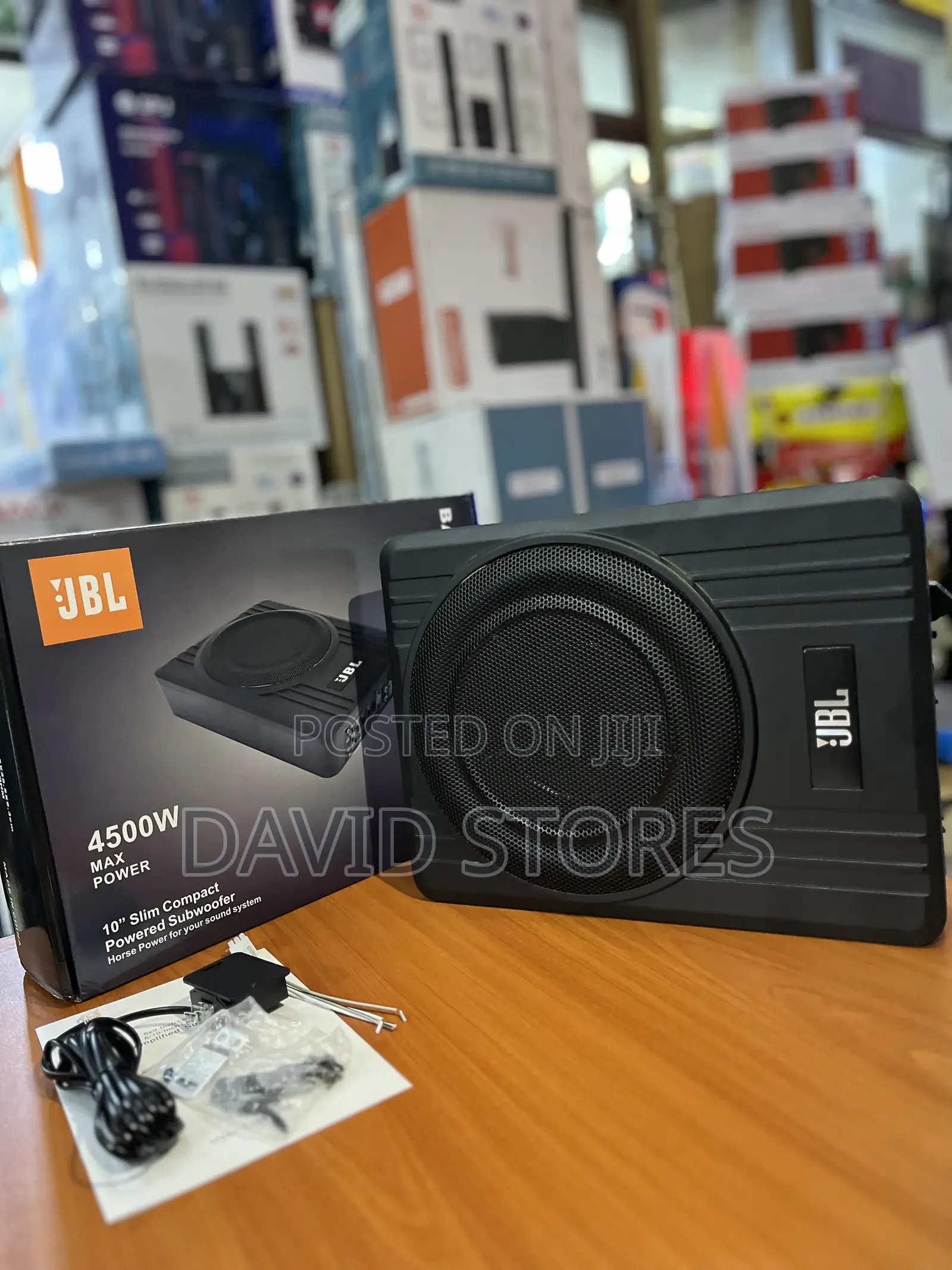 JBL 4500w 10” Car Under-Seat Slim Compact Powered Subwoofer