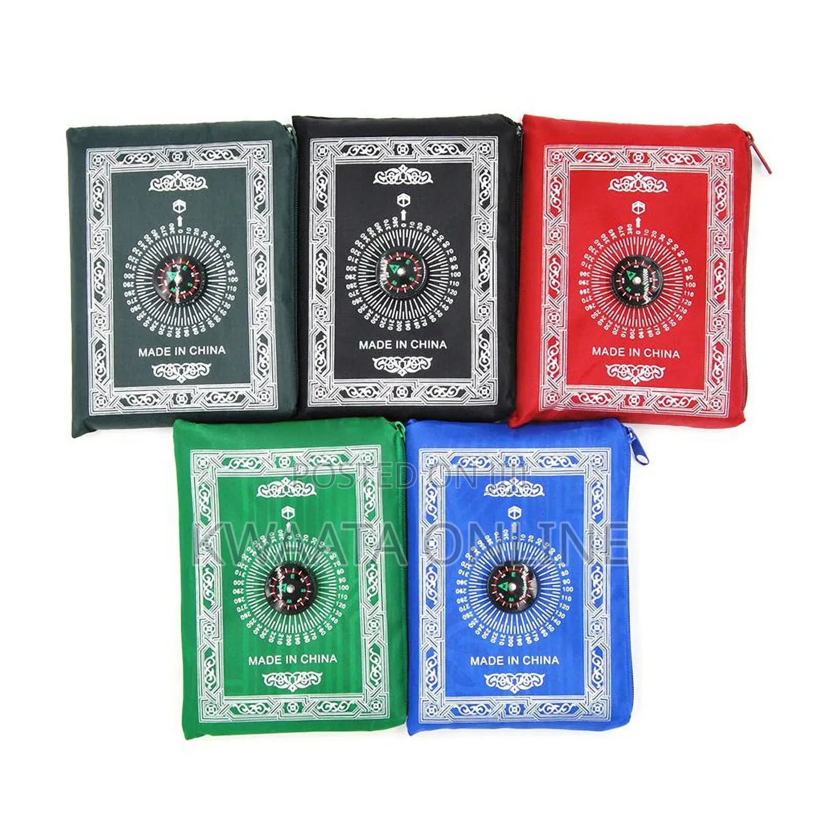 Muslim Travel Pocket Prayer Mat, With Compass
