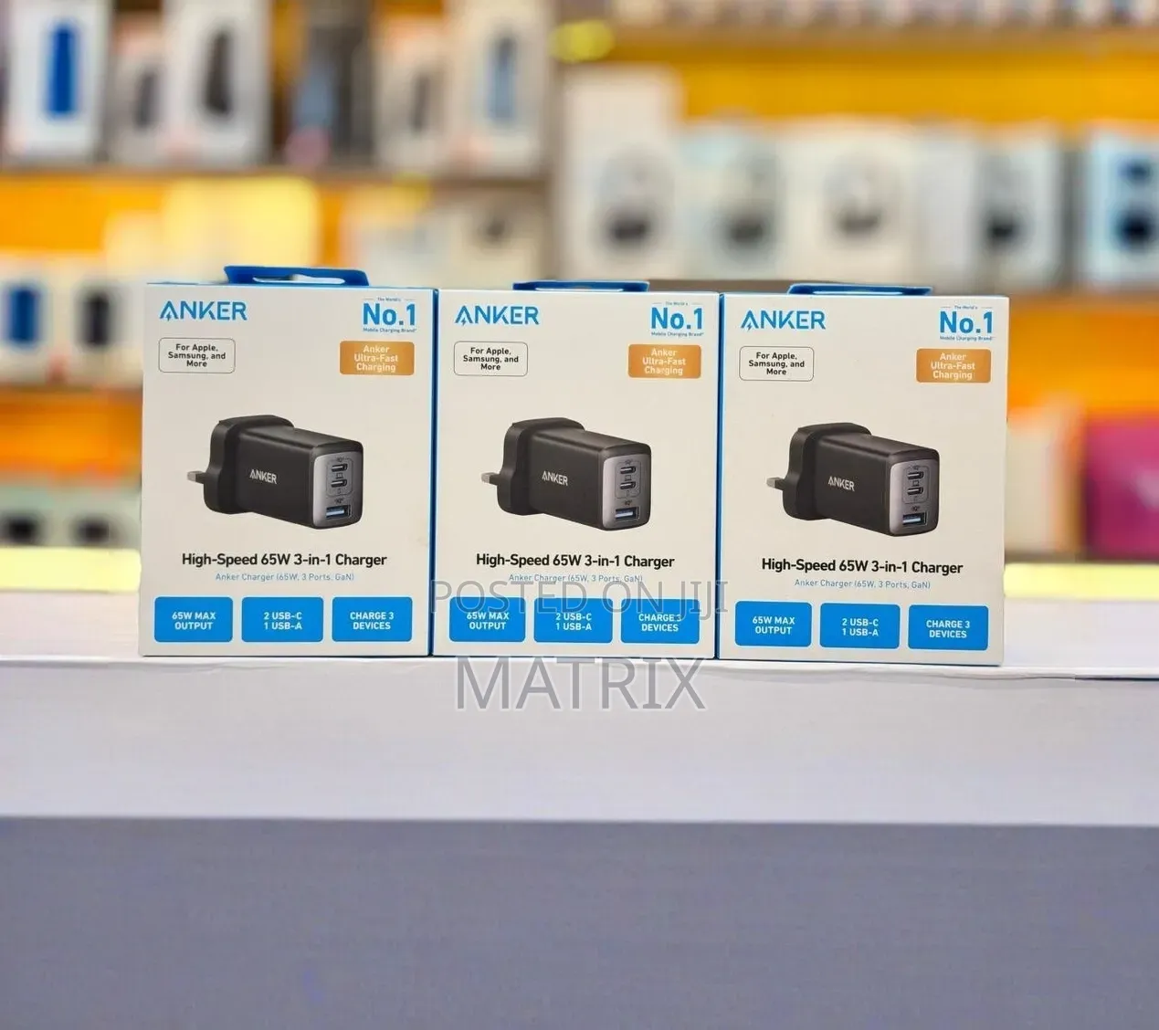 Anker 65w Gan Charger 3in1 Adapter