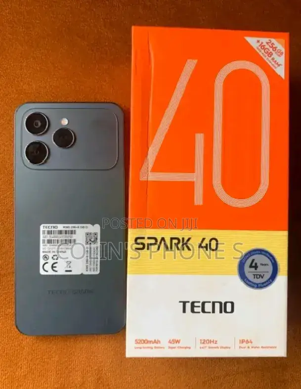 New Tecno Spark 40 256 GB Gray