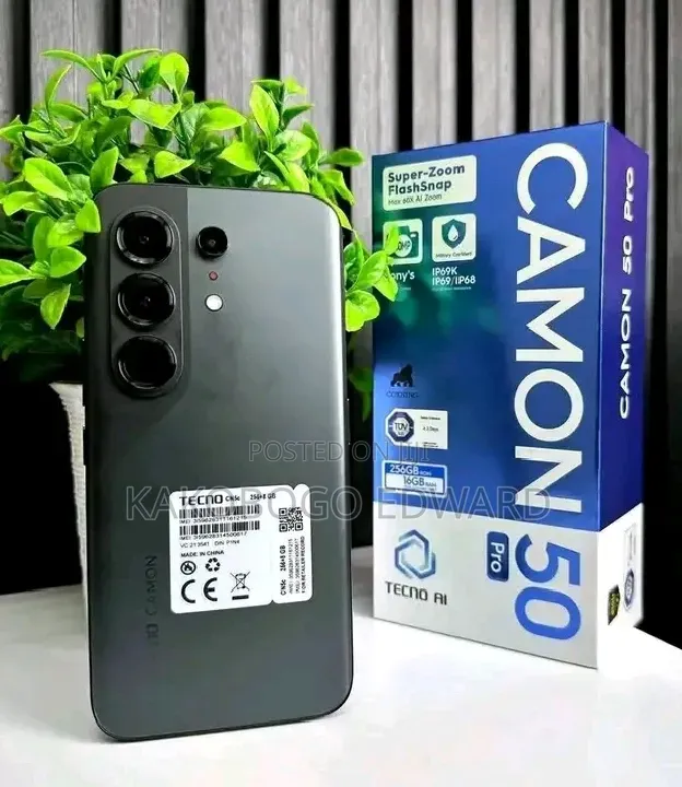 New Tecno Camon 50 Pro 256 GB Black