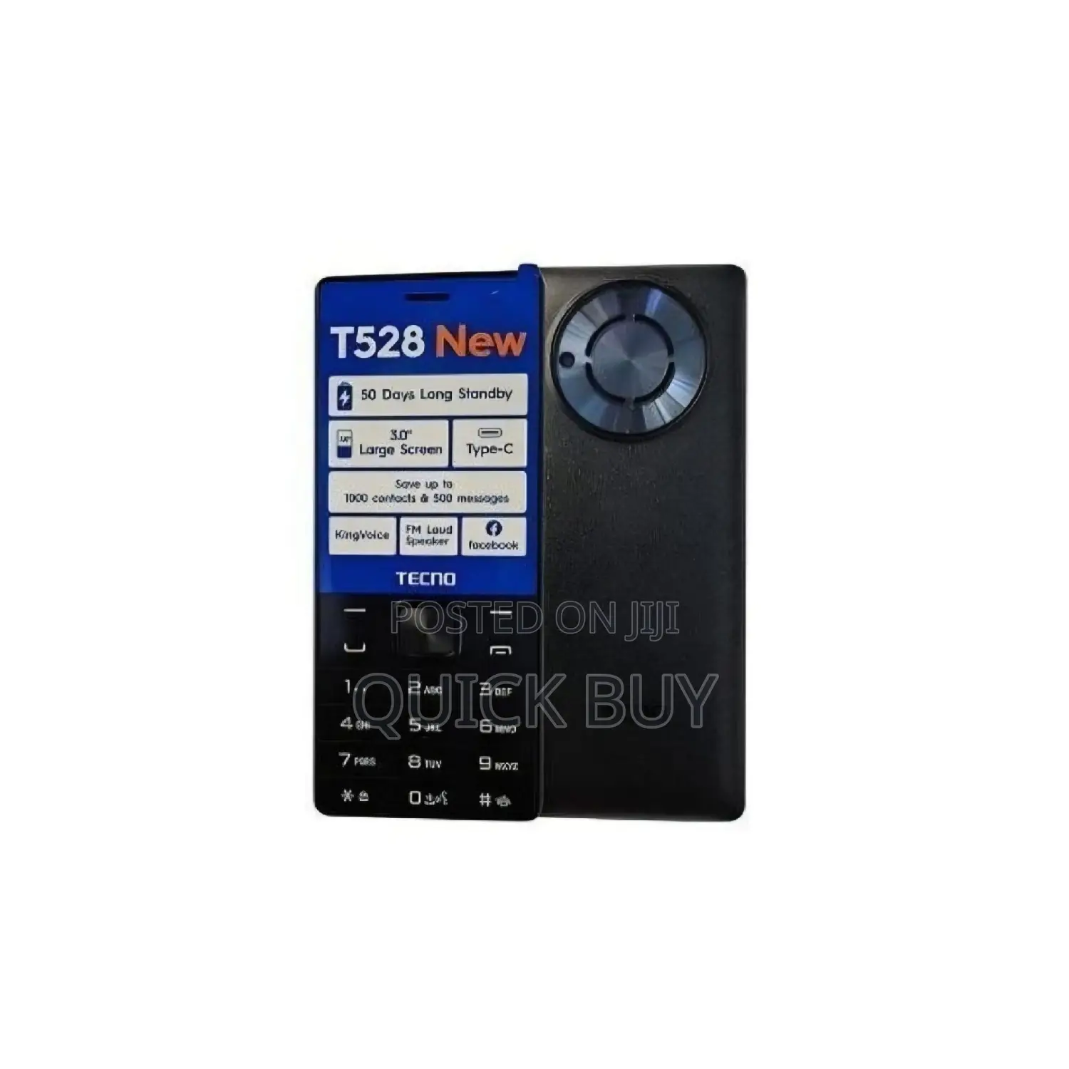 New Tecno T528 Black