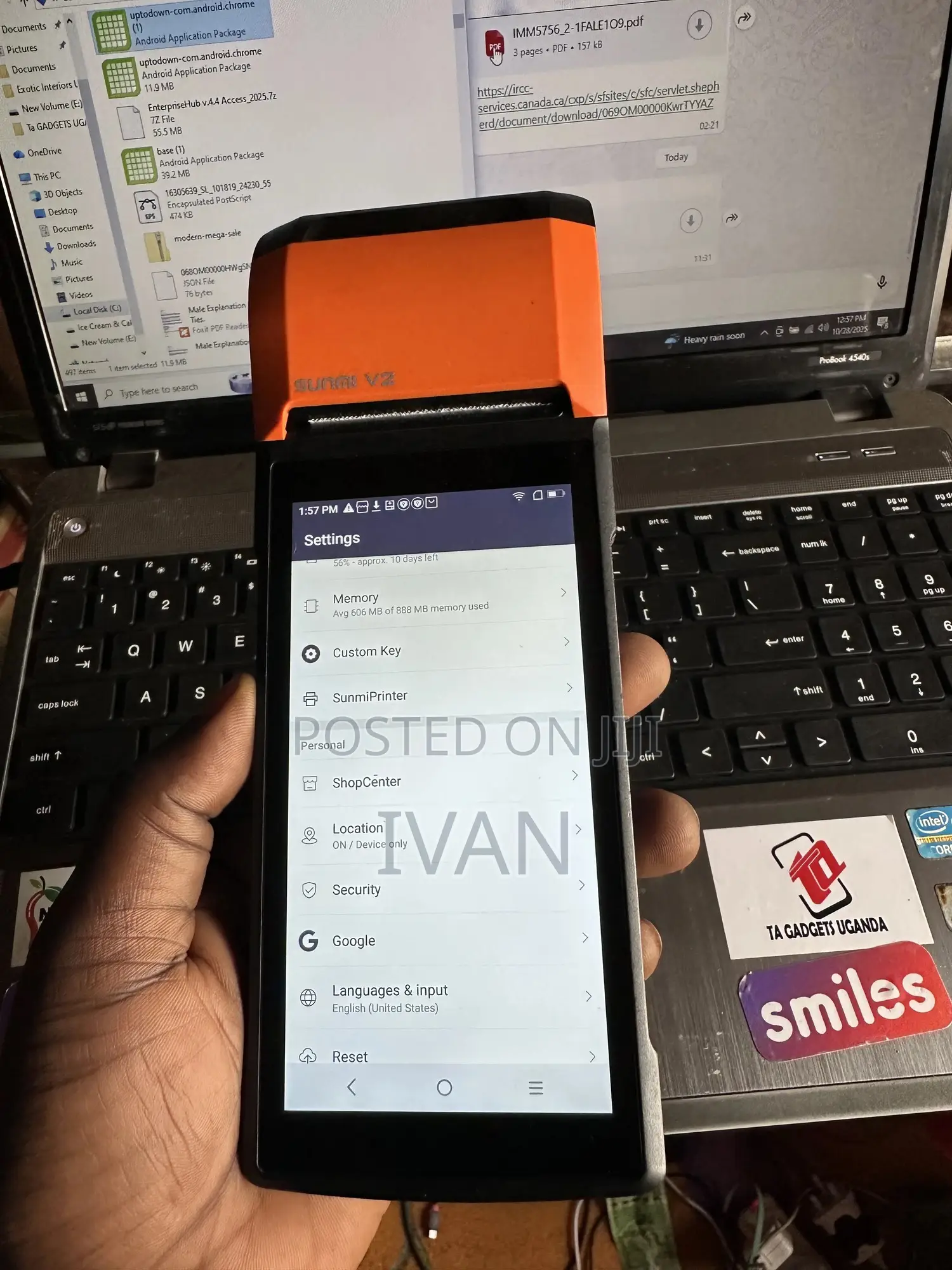 Sunmi V2 Pos Machine