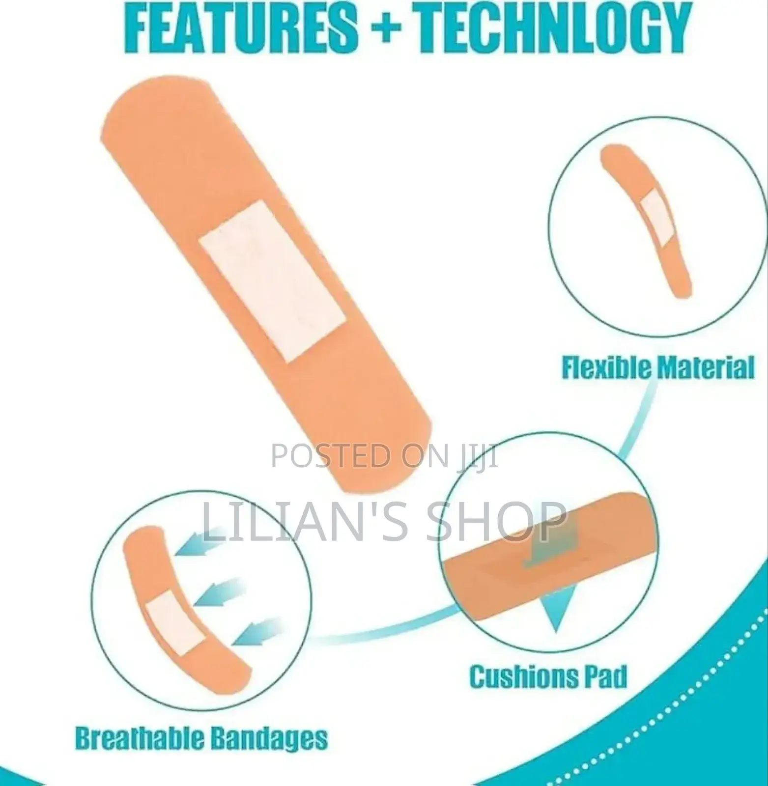 50pcs Yong Bang Comfortable Bandages