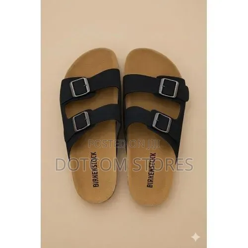 Birkenstock Blue Double-Buckle Sandals