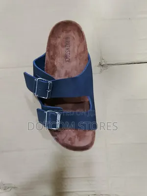 Birkenstock Blue Double-Buckle Sandals