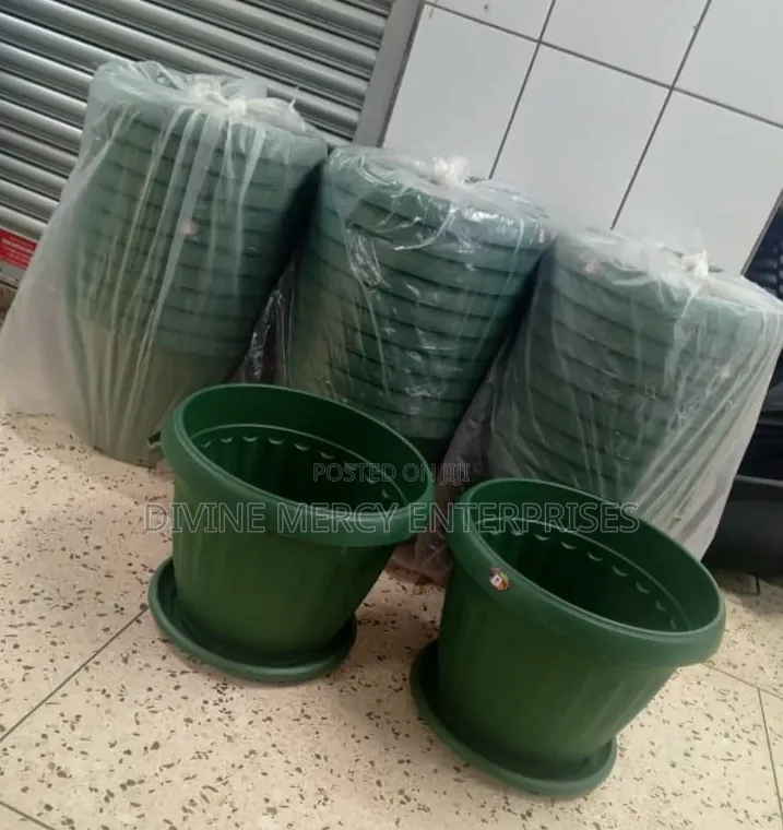 Green Round Planters WTH a Seater