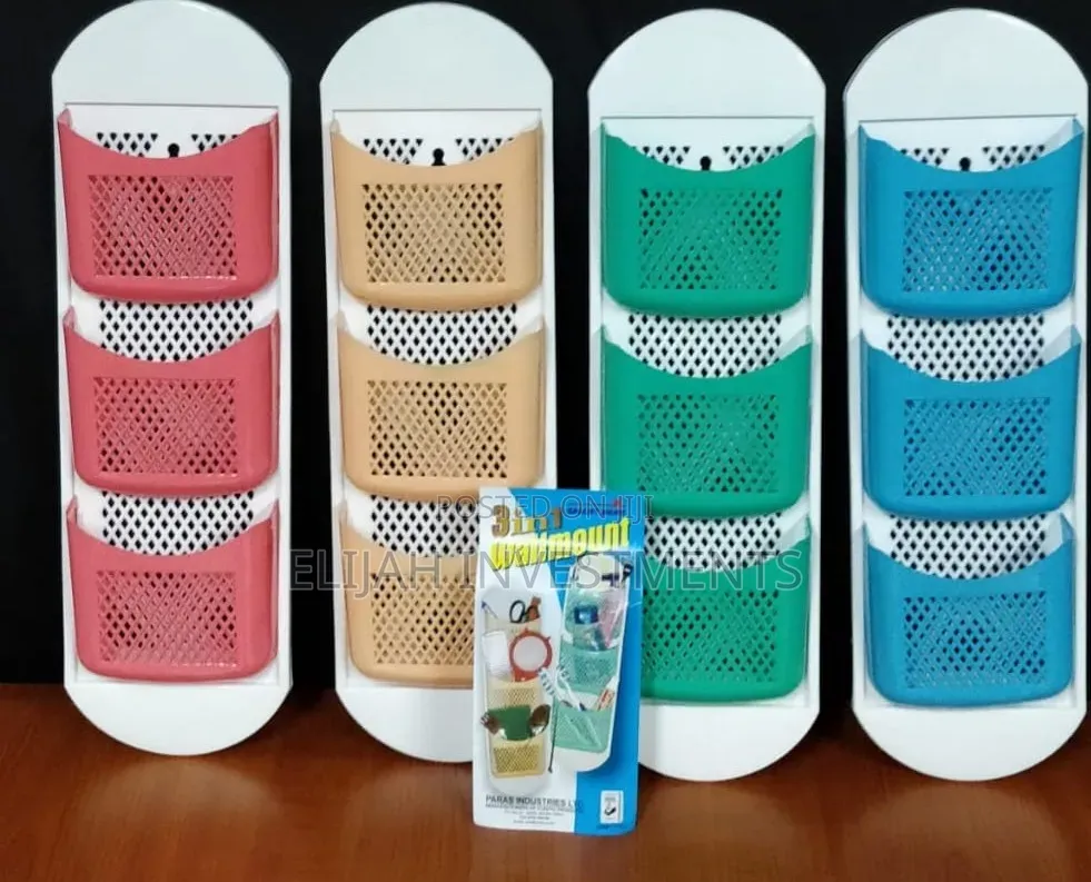 3in1 Wall Mounted Bathroom Kitchen Organizer