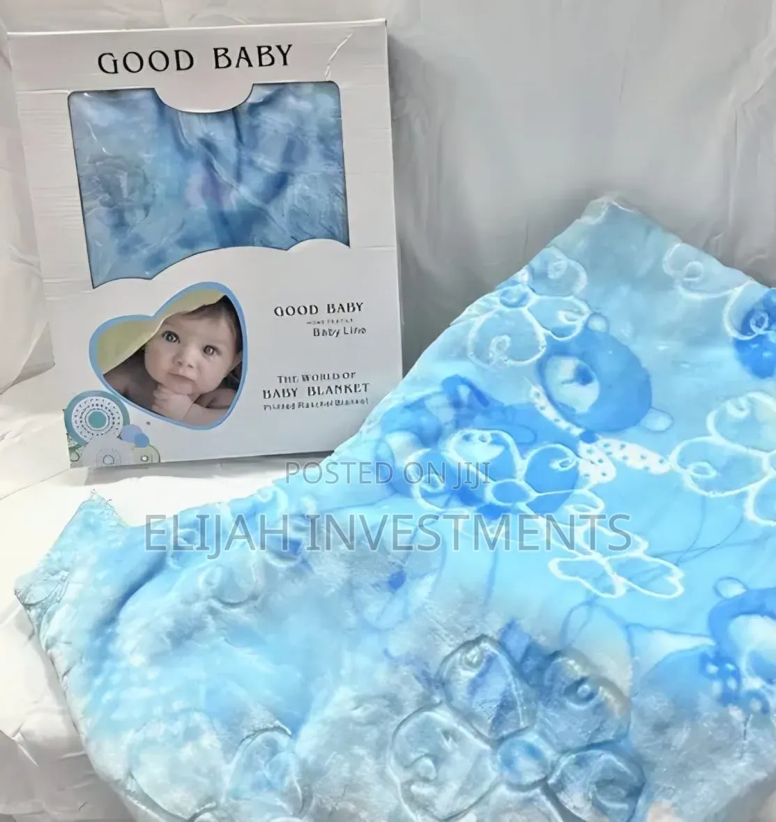Good Baby Knitted Raschel Baby Blanket