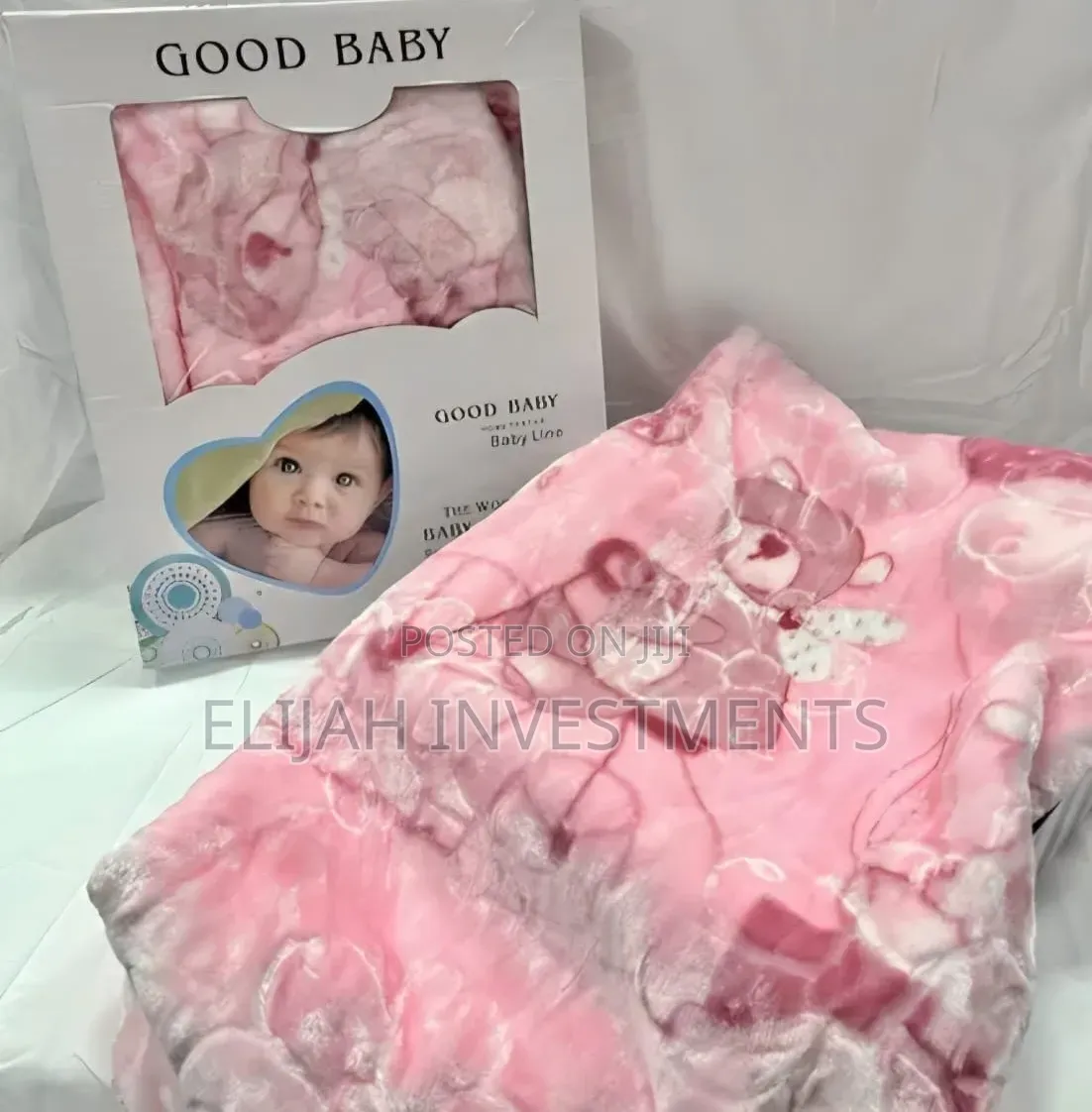 Good Baby Knitted Raschel Baby Blanket