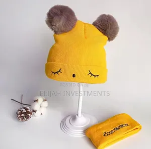 Two-Piece Baby Woolen Cap