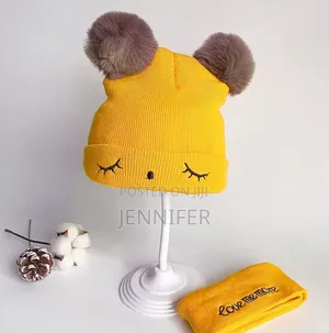 Two-Piece Baby Woolen Cap