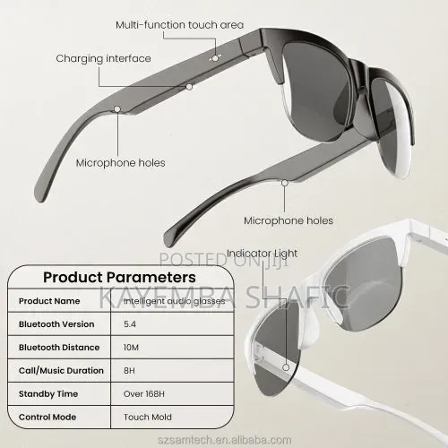 Smart Glasses Open Ear Bluetooth Sunglasses