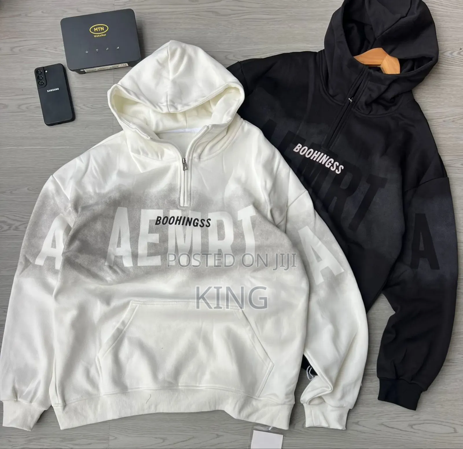 Boohingss Streetwear Quarter Zip Hoodies