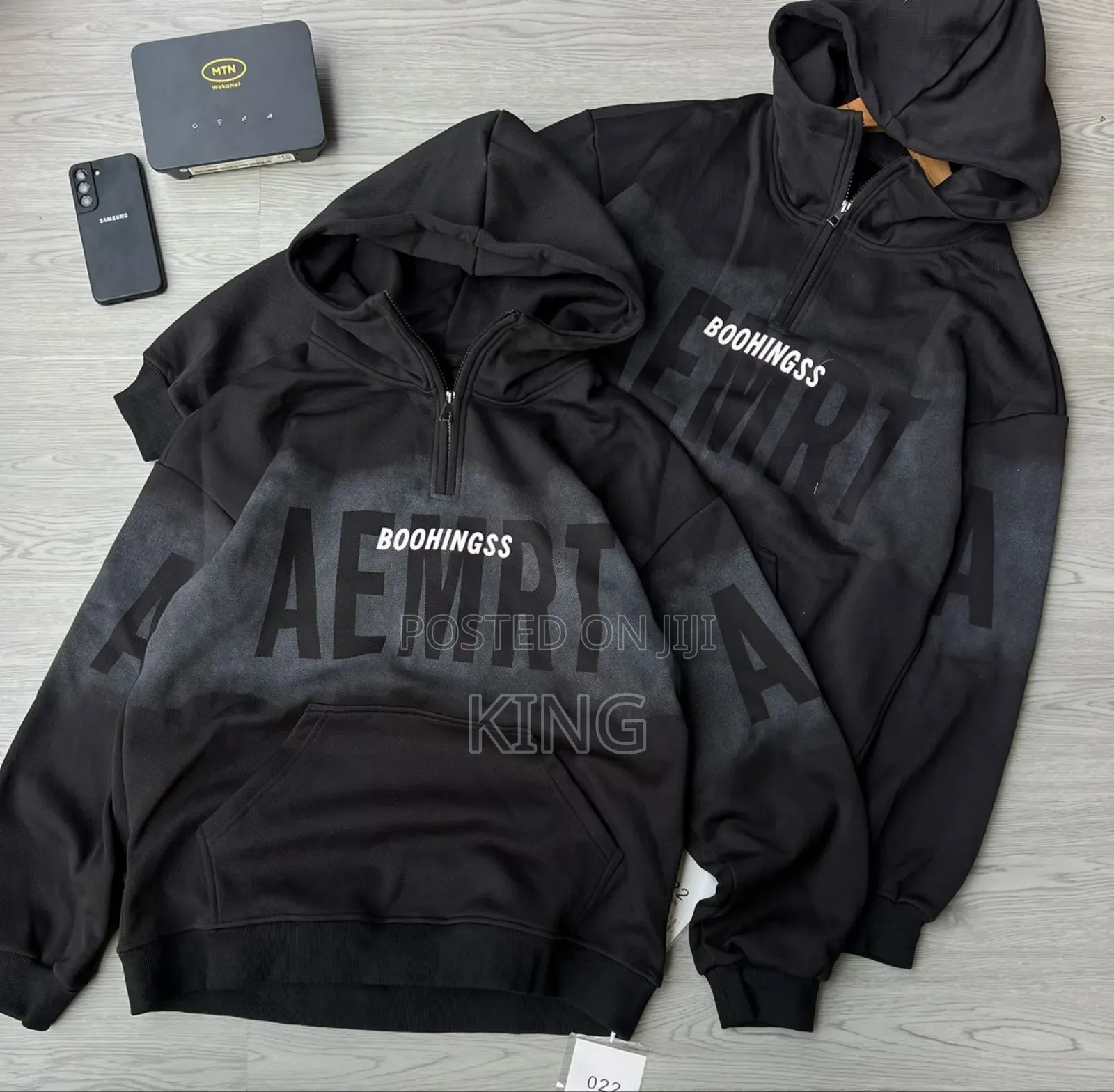Boohingss Streetwear Quarter Zip Hoodies