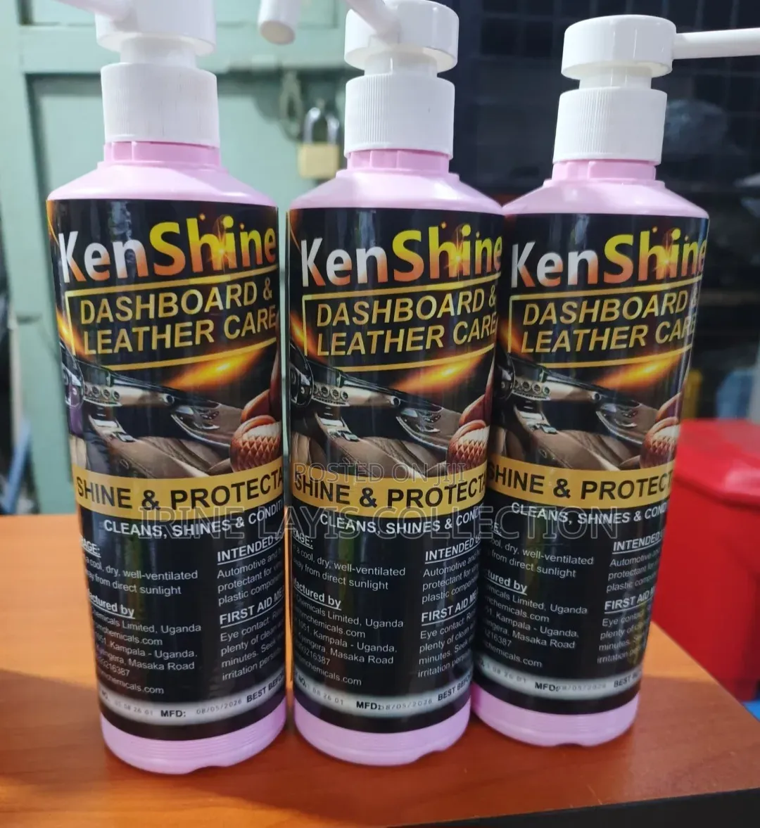 Kenshine Dashboard Leather Care Car Interior Cleaner.