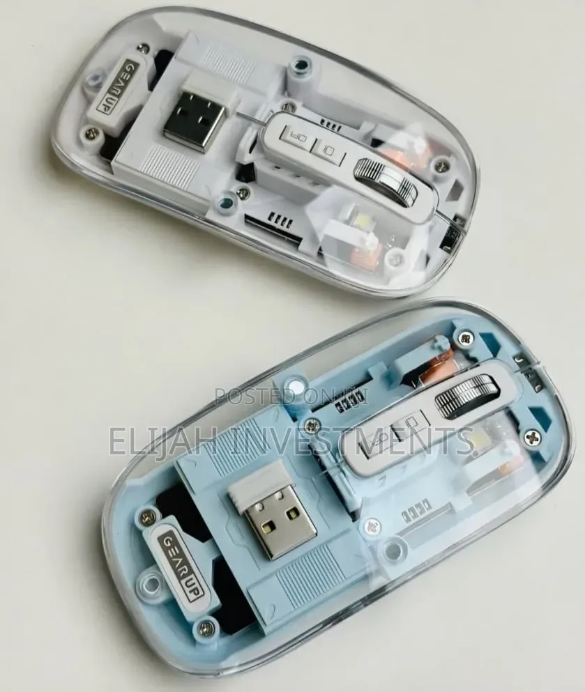 Transparent Wireless Rechargeable Magnetic Mouse