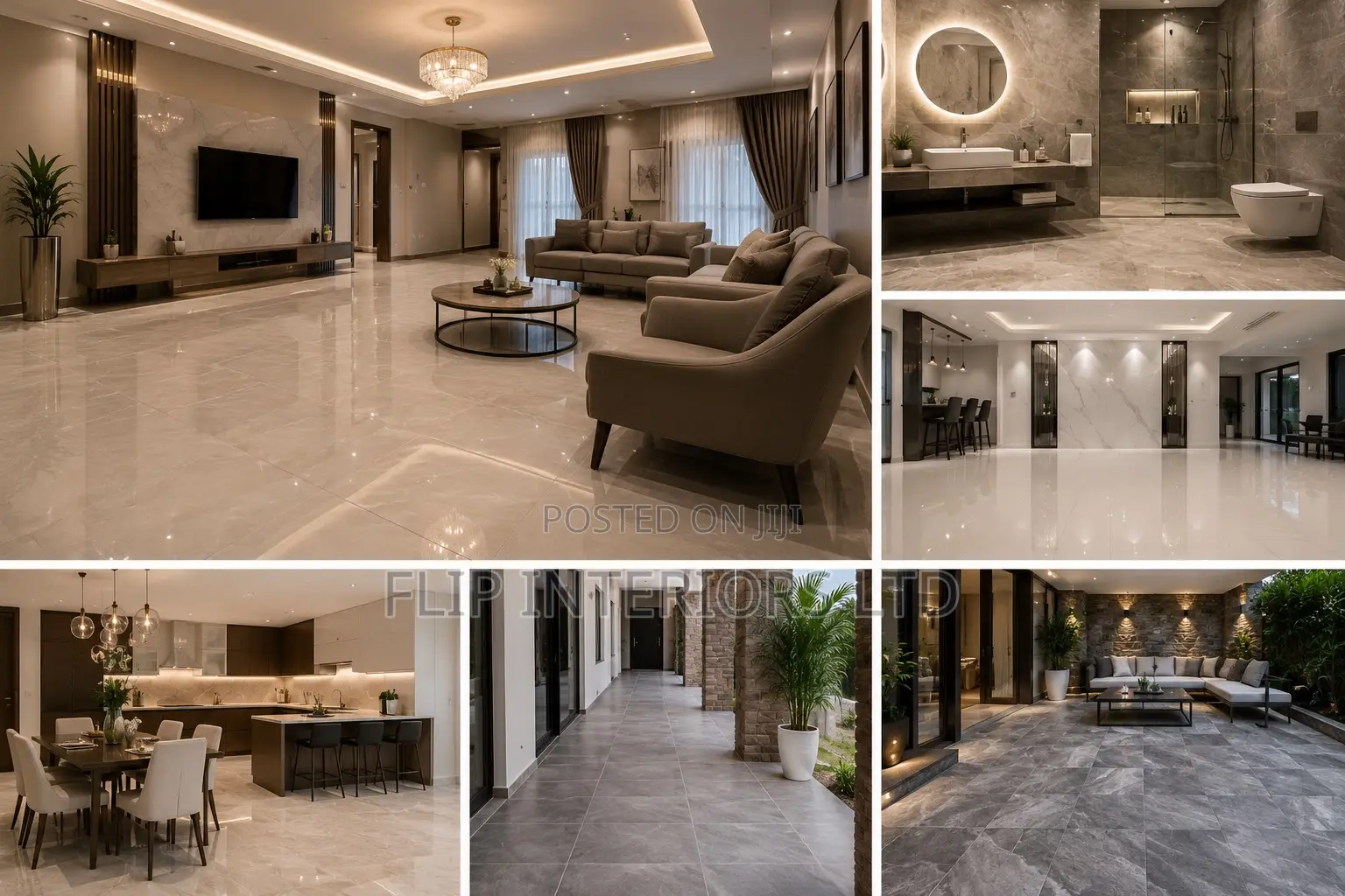 Luxury Floor Finishing Wall Tile Design Services