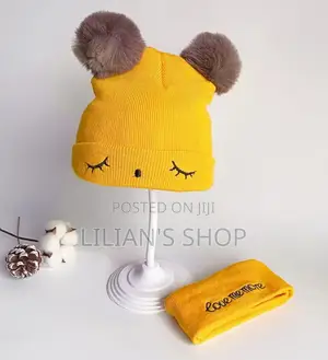Two-Piece Baby Woolen Cap