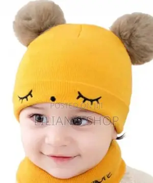 Two-Piece Baby Woolen Cap