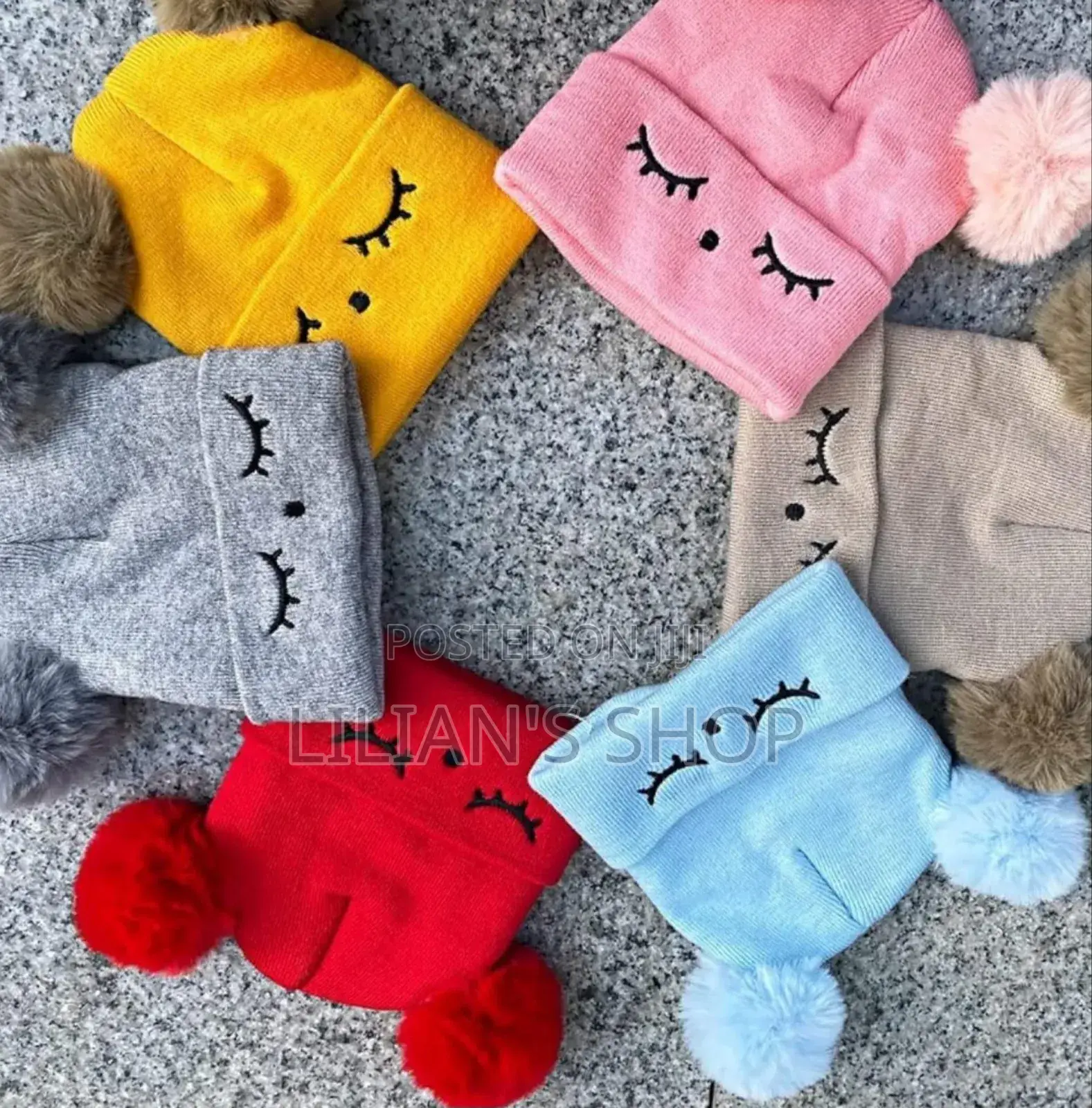 Two-Piece Baby Woolen Cap