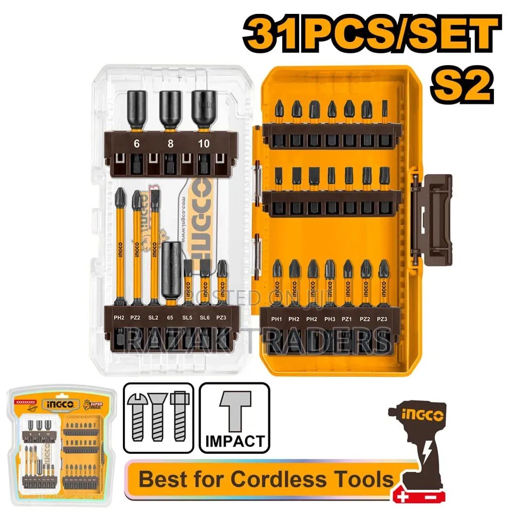 Ingco Screwdriver Bits Impact 31pcs Akdl11306