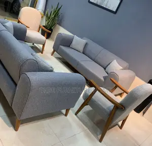 A Modern 6 Seat Minimalist Living Room Furniture Sofa Set