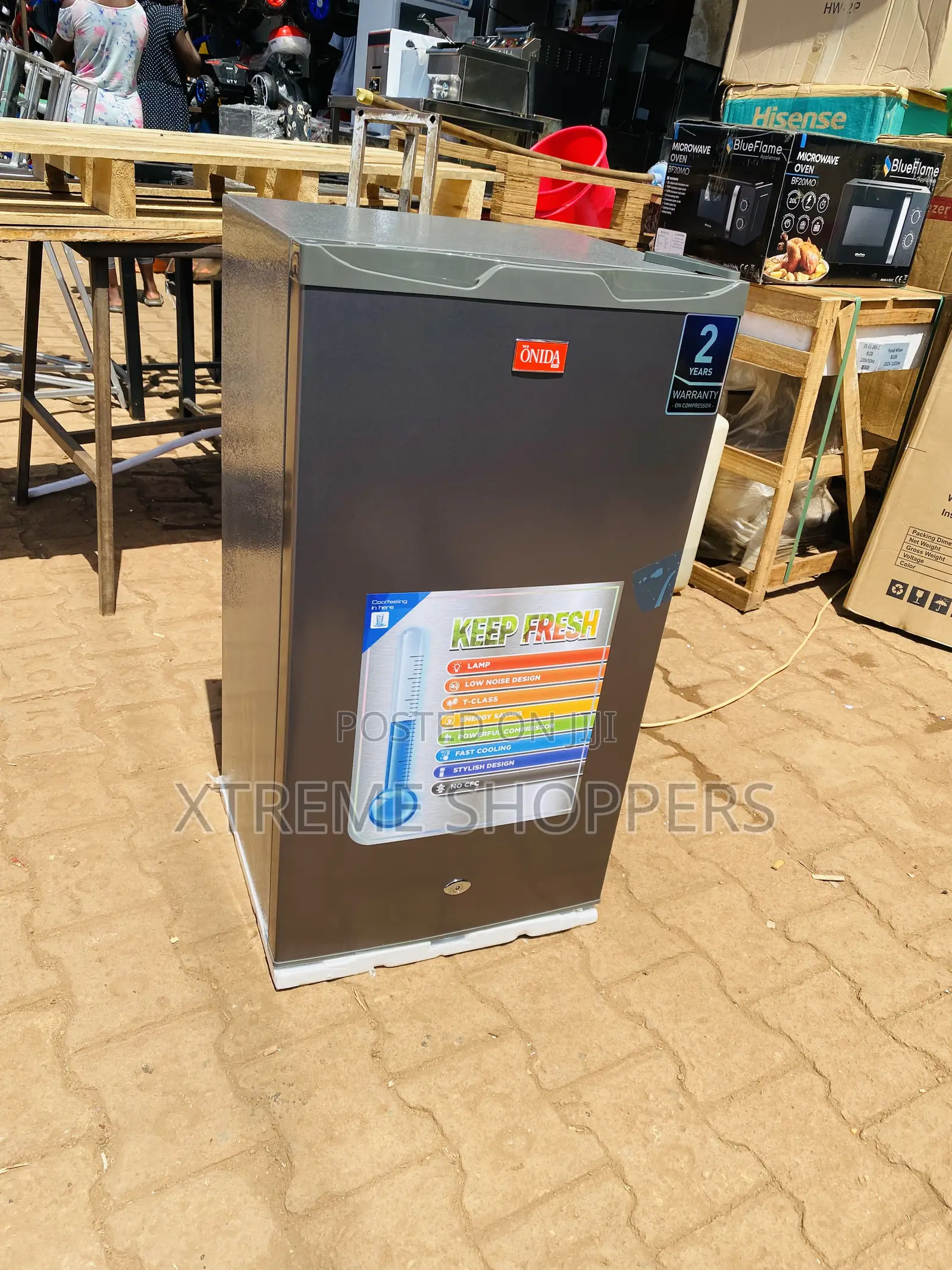 Charted / Fridge -Refrigerator/ Freezer/Onida 120liters