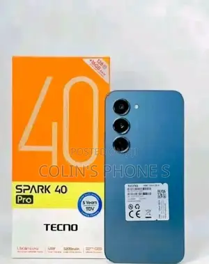 New Tecno Spark 40 Pro 128 GB Black