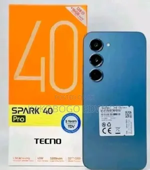 New Tecno Spark 40 Pro 128 GB Black
