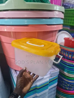 5litres Imported Plastic Freegi Containers Clear