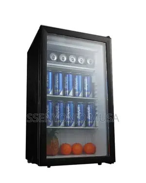 Geepas 120l Showcase Chiller – Glass Door Beverage Fridge