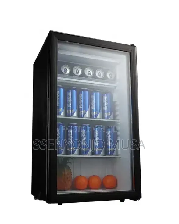 Geepas 120l Showcase Chiller – Glass Door Beverage Fridge