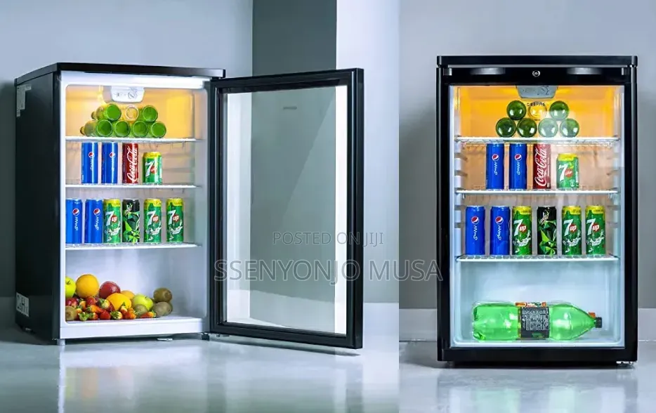 Geepas 120l Showcase Chiller – Glass Door Beverage Fridge