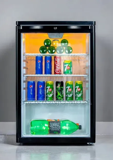 Geepas 120l Showcase Chiller – Glass Door Beverage Fridge