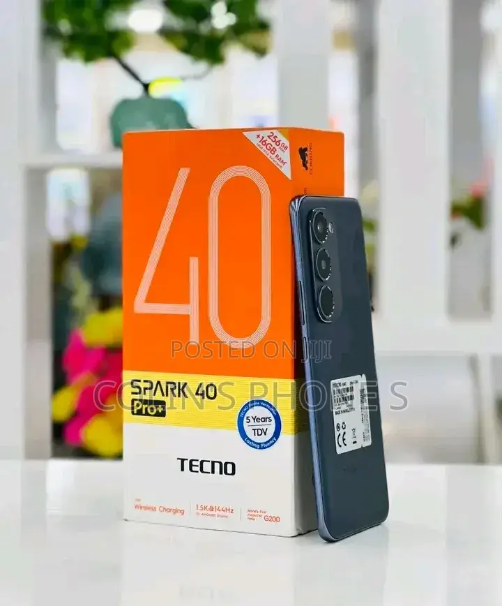 New Tecno Spark 40 Pro+ 256 GB Black