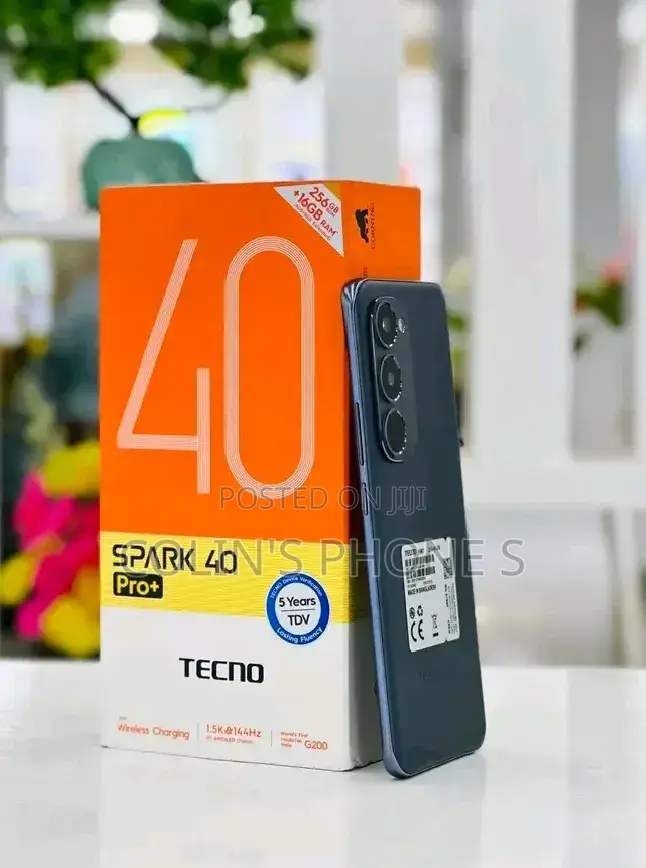 New Tecno Spark 40 Pro+ 256 GB Black