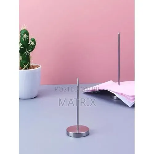 Stainless-Steel Bill / Receipt Holder / Fork