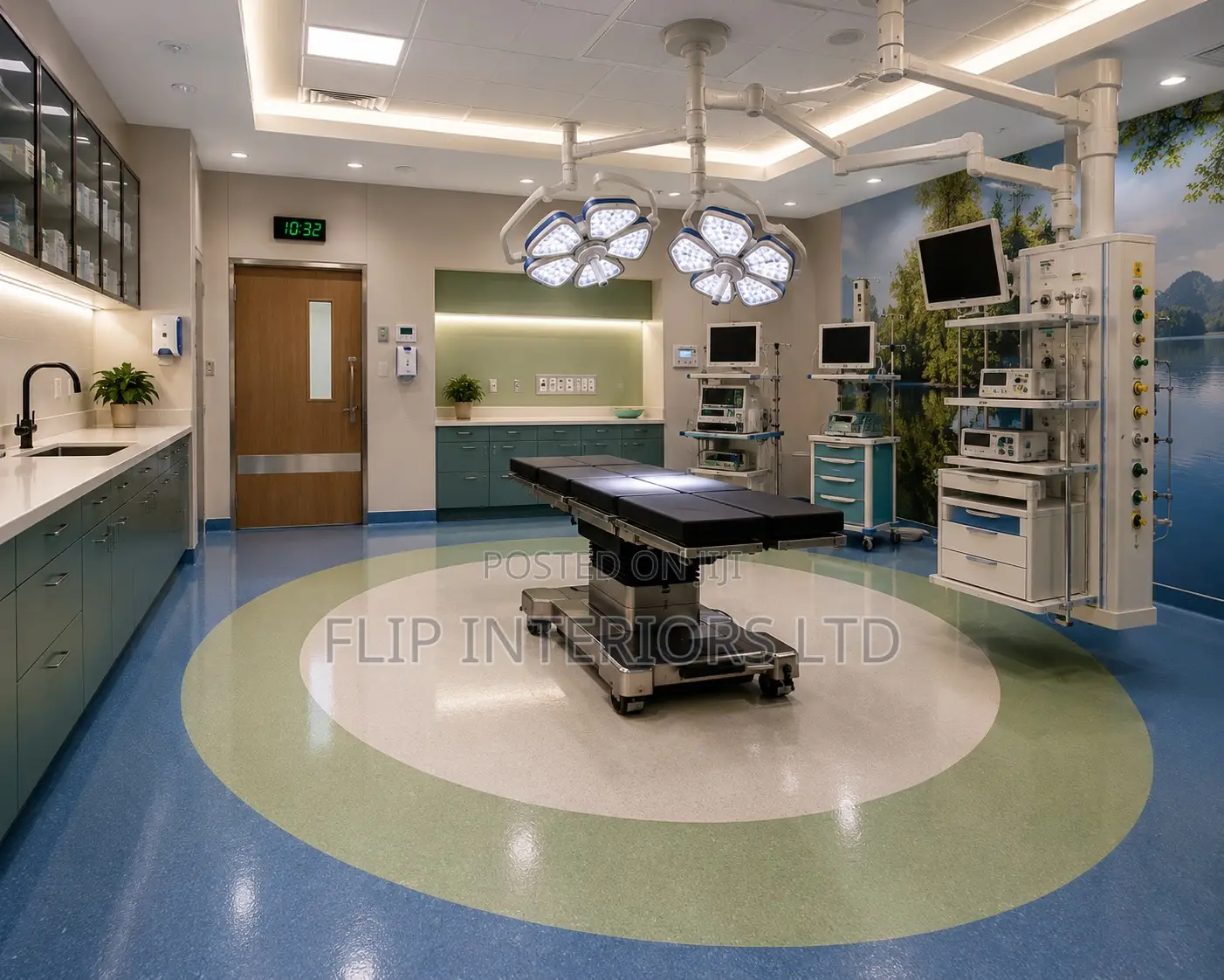 Sterile Hospital Flooring Epoxy Surface Installations