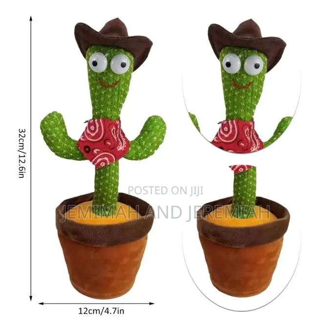 Kids Dancing/ Talking Cactus Toy With Talk Back