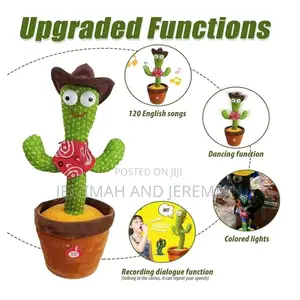 Kids Dancing/ Talking Cactus Toy With Talk Back