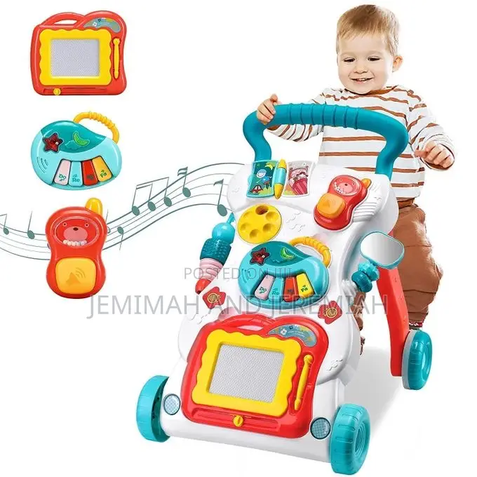 2 in 1 Baby Walker Sit to Stand Up Push Walker